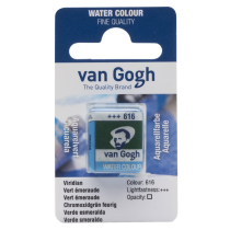 AQUARELLE FINE 1/2 GODET VAN GOGH VERT EMERAUDE