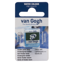 AQUARELLE FINE 1/2 GODET VAN GOGH VERT HOOKER FONCE