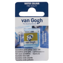 AQUARELLE FINE 1/2 GODET VAN GOGH VERT JAUNE AZO