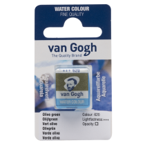 AQUARELLE FINE 1/2 GODET VAN GOGH VERT OLIVE