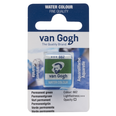AQUARELLE FINE 1/2 GODET VAN GOGH VERT PERMANENT