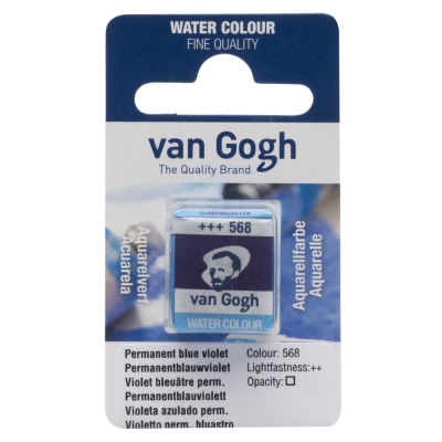 AQUARELLE FINE 1/2 GODET VAN GOGH VIOLET BLEUATRE PERMANENT