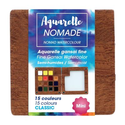 ART & GO MINI PALETTE AQUARELLE SEMI HUMIDE 15 COULEURS