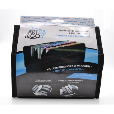 ART&GO MALLETTE DE RANGEMENT VIDE POUR 80 MARQUEURS