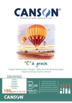  BLOC \ C\  A GRAIN CANSON 180GR 30 FEUILLES 