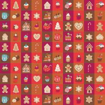 BLOC 10 FEUILLES 30x30CM NOEL A CROQUER