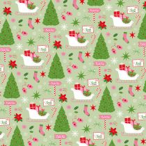 BLOC 10 FEUILLES 30x30CM SANTA BABY