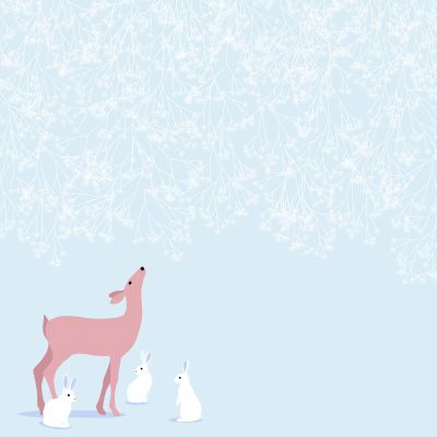 BLOC 10 FEUILLES HIVER ENCHANTE