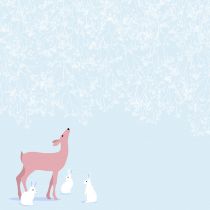 BLOC 10 FEUILLES HIVER ENCHANTE