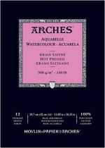 BLOC AQUARELLE A3 ARCHES GRAIN SATINE 300GRS