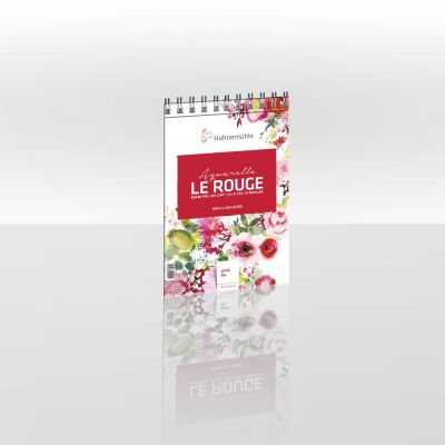 BLOC AQUARELLE ROUGE SPIRALE GRAIN FIN 12X17CM 325G/M�