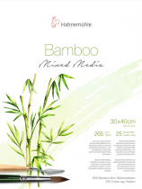 BLOC BAMBOO MIXED MEDIA 25 FEUILLES 265G/M²