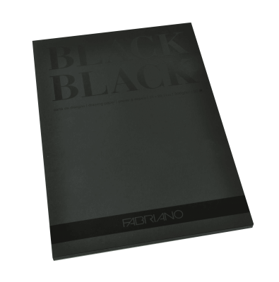 BLOC BLACK BLACK FABRIANO A4