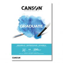 BLOC CANSON GRADUATE AQUARELLE 250g/m² 20 feuilles