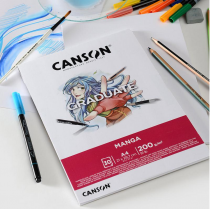 BLOC CANSON GRADUATE MANGA 200G 30FEUILLES