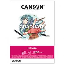 BLOC CANSON GRADUATE MANGA 200G 30FEUILLES