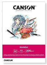 BLOC CANSON GRADUATE MANGA 200G 30FEUILLES