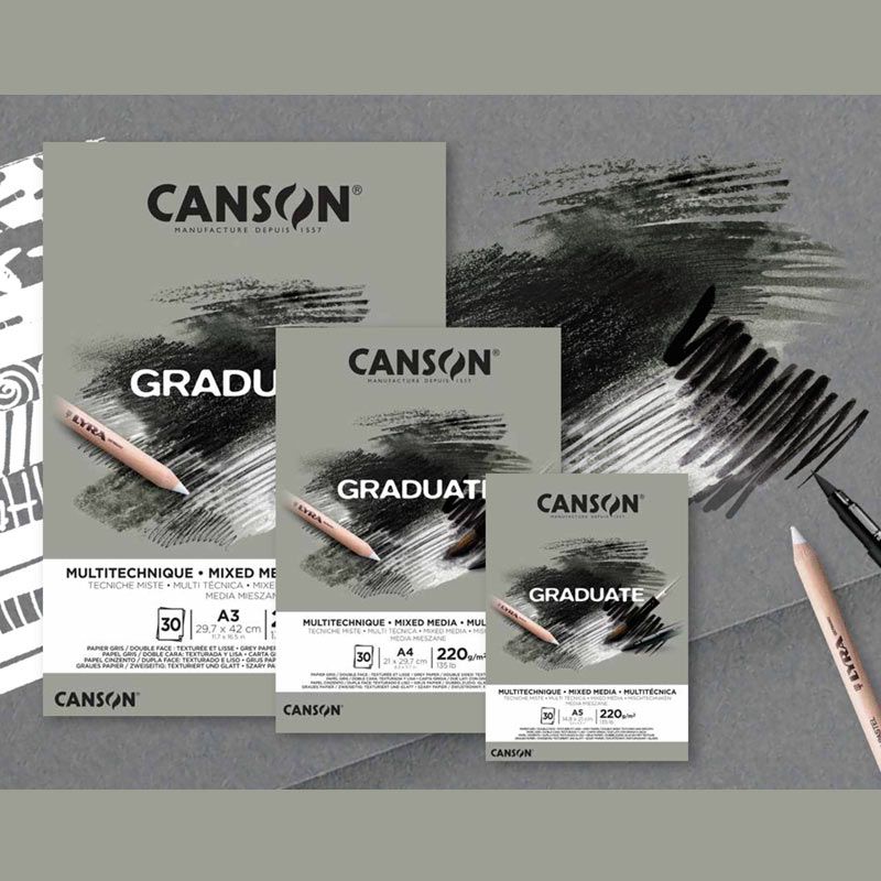 CANSON Bloc de 30 feuilles de papier dessin XL AQUARELLE 300g