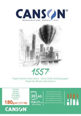 BLOC COLLE DESSIN 1557 CANSON 30 FEUILLES 180G