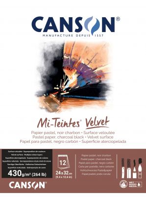 BLOC COLL� PETIT C�T� MI-TEINTES� VELVET 430G NOIR CHARBON