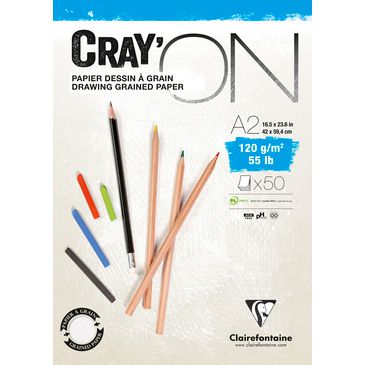 BLOC CRAY\'ON ENCOLLE A2 120GRS