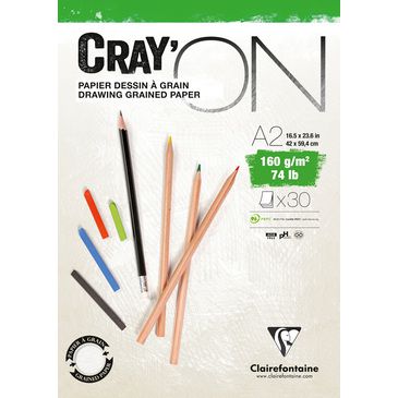 BLOC CRAY\'ON ENCOLLE A2 160GRS