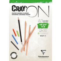BLOC CRAY\'ON ENCOLLE A3 160GRS