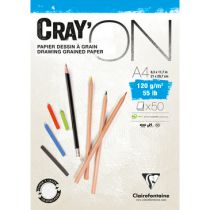 BLOC CRAY\'ON ENCOLLE A4 120GRS