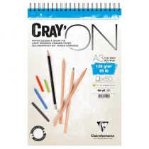 BLOC CRAY\'ON SPIRALE A3 120GRS