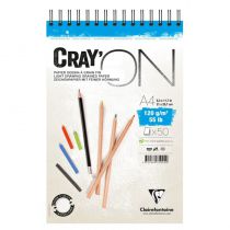 BLOC CRAY\'ON SPIRALE A4 120GRS