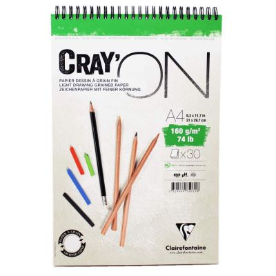 BLOC CRAY\'ON SPIRALE A4 160GRS