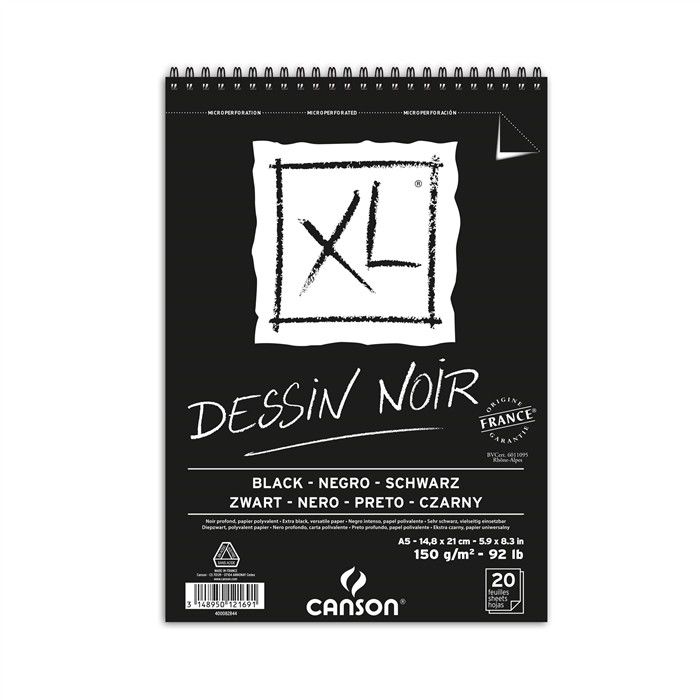 BLOC CROQUIS XL NOIR A5 150GRS