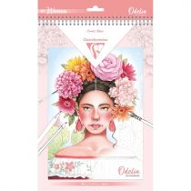 BLOC DE COLORIAGE MULTITECHNIQUES 20 Feuilles 250G - Les FEMMES