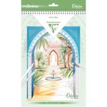 BLOC DE COLORIAGE MULTITECHNIQUES 20 Feuilles 250G - Les JARDINS