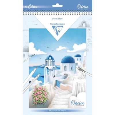 BLOC DE COLORIAGE MULTITECHNIQUES 20 Feuilles 250G - Les VILLES