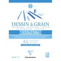 BLOC DESSIN A GRAIN A5 125GR