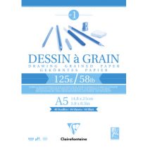 BLOC DESSIN A GRAIN A5 125GR