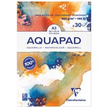 BLOC GOLDLINE AQUAPAD A3 - 30 Feuilles - 300G