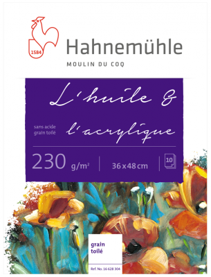 BLOC HUILE & ACRYLIQUE 36X48CM 230G/M�