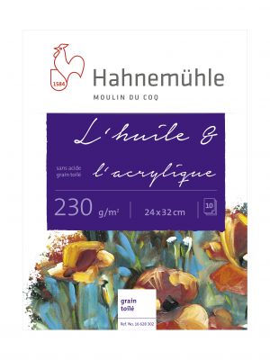 BLOC HUILE ACRYLIQUE 24X32CM 230G/M�