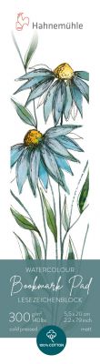 BLOC MARQUE PAGE HAHNEMUHLE 5.5 x 20cm 300Gr 100% Coton 15 feuilles