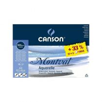 BLOC MONTVAL A3 300G 12 FEUILLES+4 GRATUITS