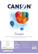 BLOC MULTI-TECHNIQUES IMAGINE CANSON 200G 