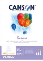 BLOC MULTI-TECHNIQUES IMAGINE CANSON 200G 