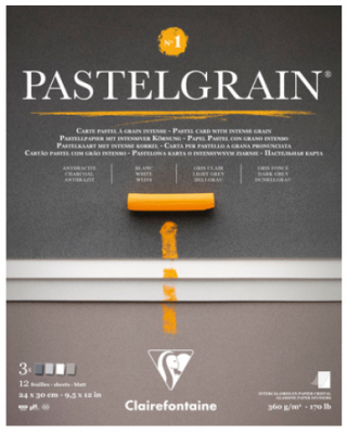 BLOC PASTEL GRAIN 24X30 360G Assortiment N�1 12 Feuilles