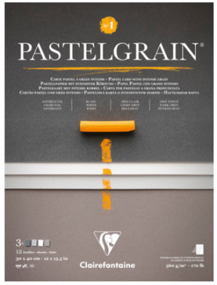 BLOC PASTEL GRAIN 30x40 360G Assortiment N�1 12 Feuilles