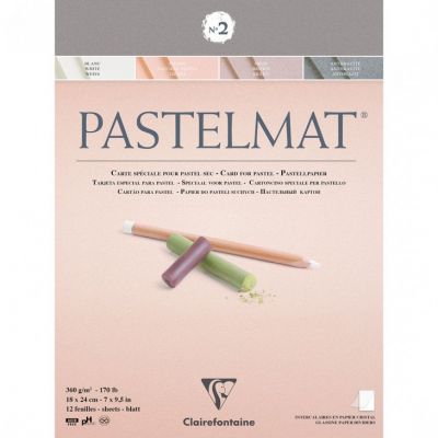 BLOC PASTELMAT 18X24 QUATRE TEINTES N�2