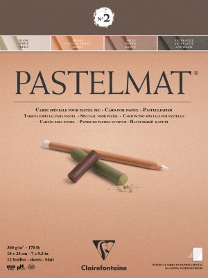 BLOC PASTELMAT 18X24 QUATRE TEINTES N�2