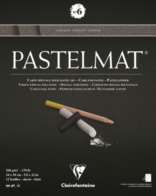 BLOC PASTELMAT 24X30 ANTHRACITE  N�6