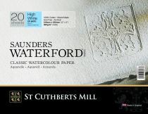 BLOC SAUNDERS WATERFORD 300G GRAIN FIN 20 FEUILLES 